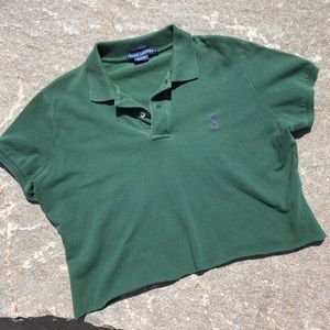 Green Cropped Polo Ralph Lauren